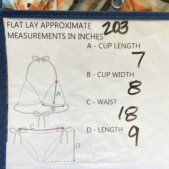 prAna Bikini Set Womens Size XL Triangle Top Reversible Bottom Striped NEW! $125 - Picture 7 of 11